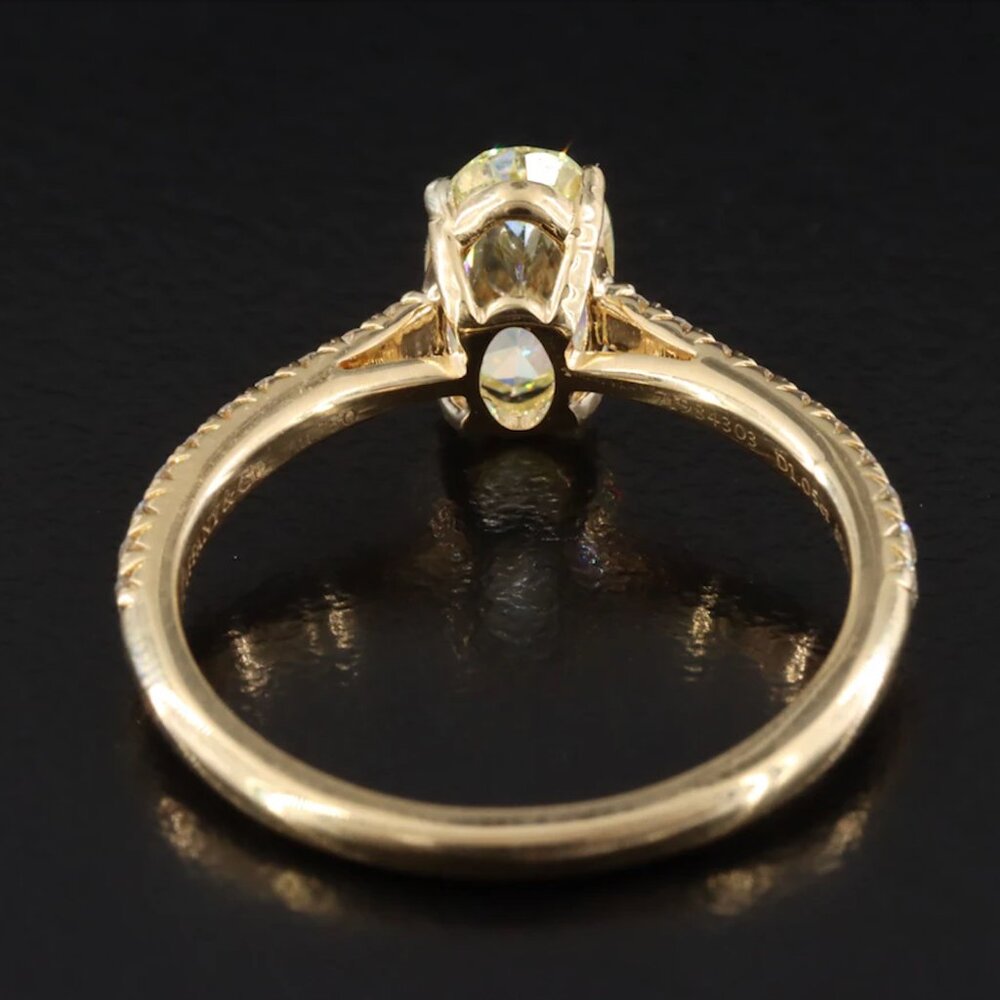 Tiffany & Co. Novo 18K 1.21 CTW IF Fancy Yellow Diamond Engagement Ring - Picture 6 of 12